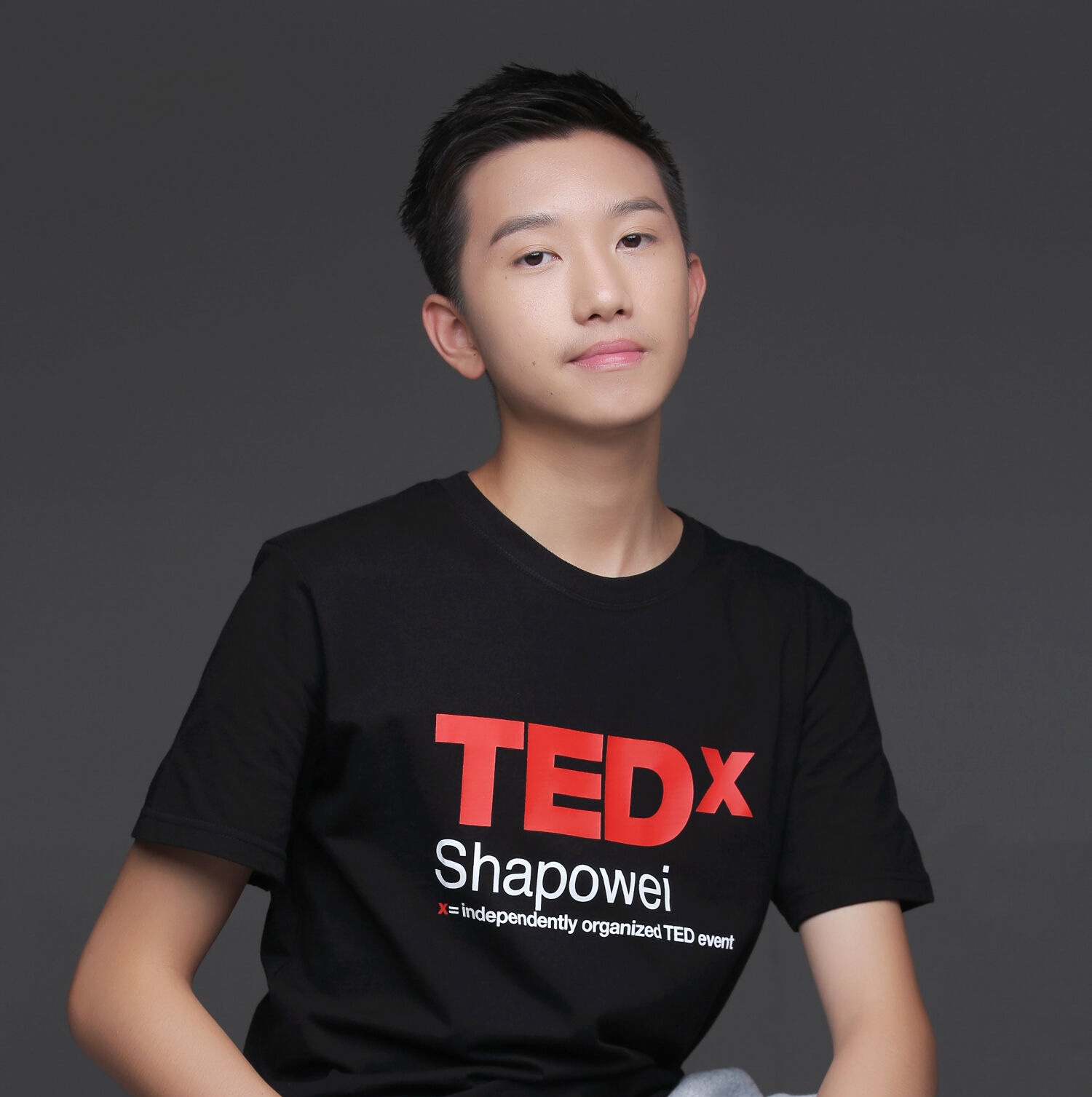 boy with TED shirt
